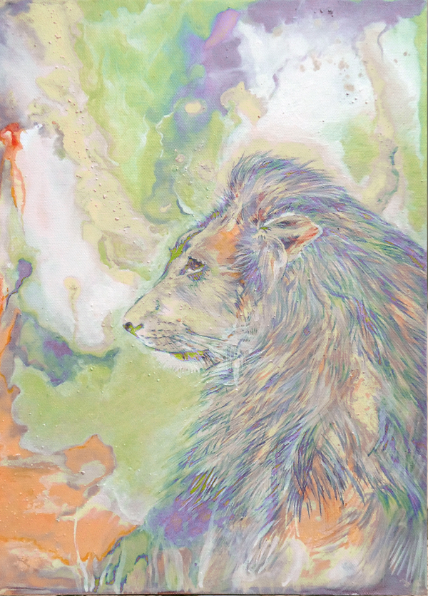 lion painting