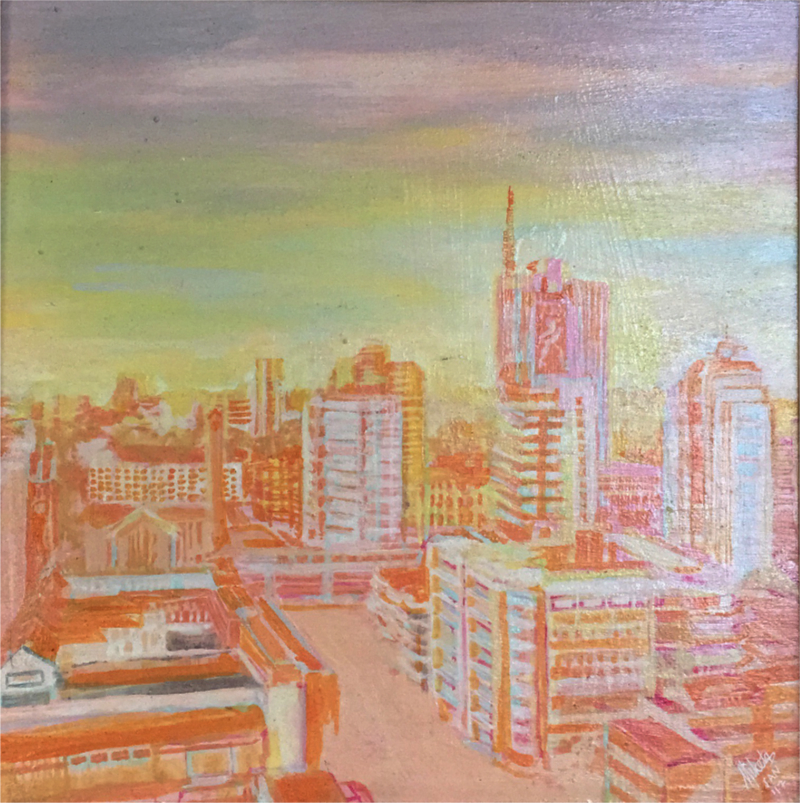 nairobi skyline  pink